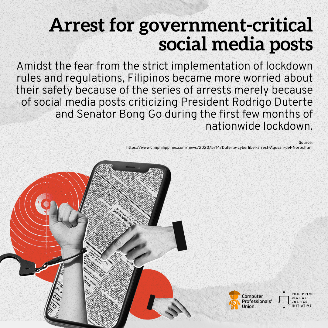 Arrest for government-critical social media posts