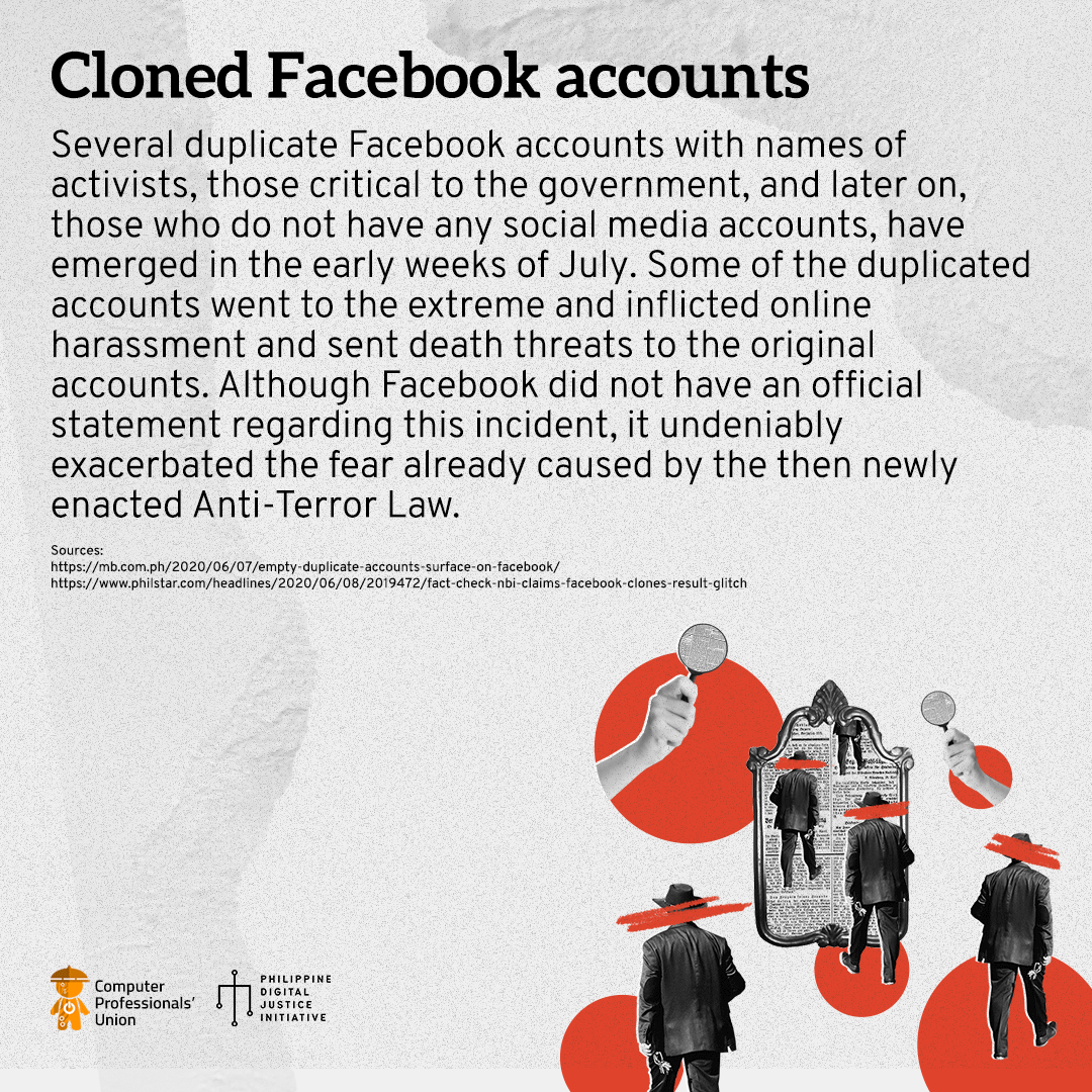 Cloned Facebook accounts